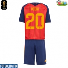 Spanien Pedri Gonzalez #20 Hemmatröja Barn VM 2026 Kortärmad (+ Korta byxor)